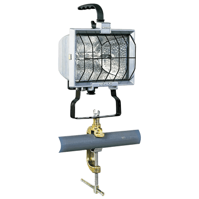500Wハロゲン灯光器+強力鍛造バイス付・500W/1000W切替式 (100V-500W・防雨型) JGS1-067-株式会社JGサービス