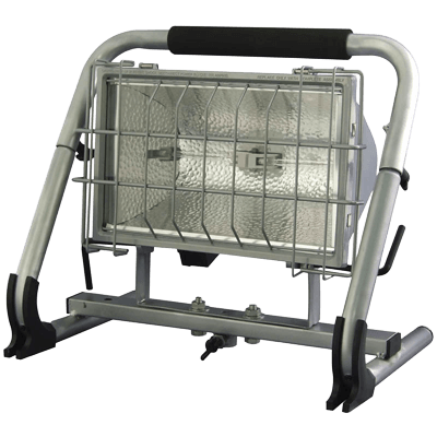 スタンド式1,000Wハロゲン灯光器・500W/1,000W切替式 (100V-1,000W・防雨型) JGS1-070-株式会社JGサービス
