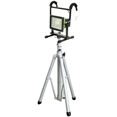 大型照明器具 充電式LEDハンガーチャージ (屋外型・三脚付・BAT-H20W-MS) JGS1-221-株式会社JGサービス