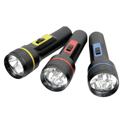 LED懐中電灯・315mm×110mm (電池別売/3色アソート) JGCC-206-株式会社JGサービス