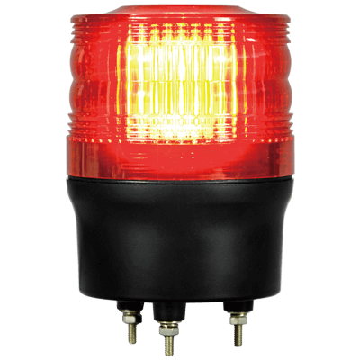 モータレス超高輝度LED回転灯・φ90×高さ122mm (ニコトーチ・DC48Vプラグ付・3点留)-株式会社JGサービス