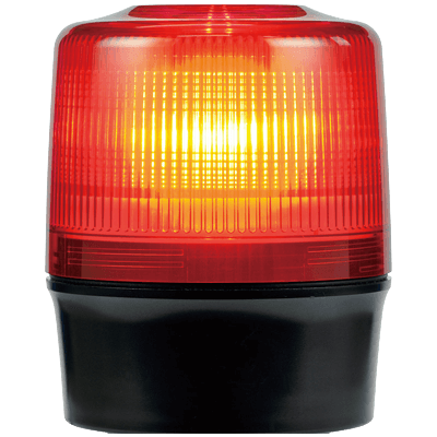 モータレス超高輝度LED点滅灯・φ120×高さ155mm (ニコトーチ・DC48Vプラグ付・底部強力マグネット付)-株式会社JGサービス
