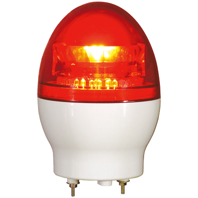 LED回転灯・φ118・回転・点滅 (AC100V・ニコフラッシュ・2点留)-株式会社JGサービス