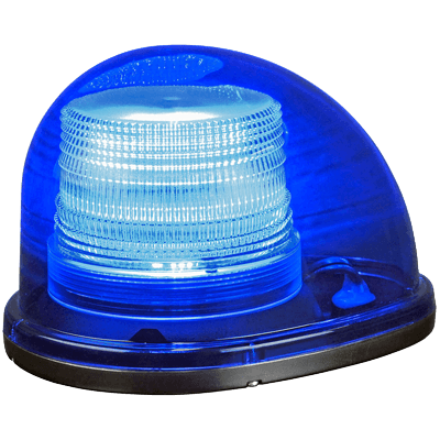 工事用安全ルーフ灯・青色全灯・12V-24V対応 (リード長3.6m/マグネット着脱式/シングルビーコン) JGS7-006-001-株式会社JGサービス