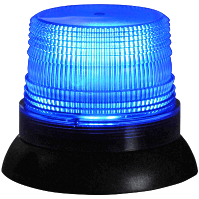 工事用安全ルーフ灯・青色全灯・12V-24V対応 (リード長3.6m/マグネット着脱式/シングルビーコン) JGS7-006-002-株式会社JGサービス