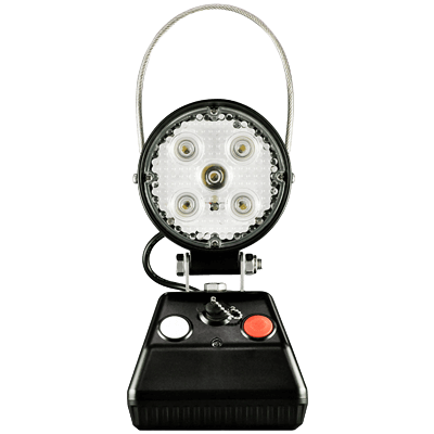 ハイパワーライト 充電式LED照明灯+警告灯 (底部強力マグネット付/ACアダプター、シガーアダプター付属/NSフラッシュ)-株式会社JGサービス