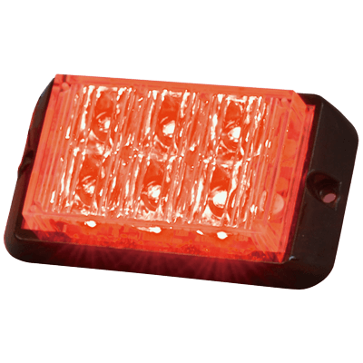 ハイパワーライト 車載用警告灯・DC12-24V・1W3連×2 (点滅パターン12/ユニットライト単体)-株式会社JGサービス