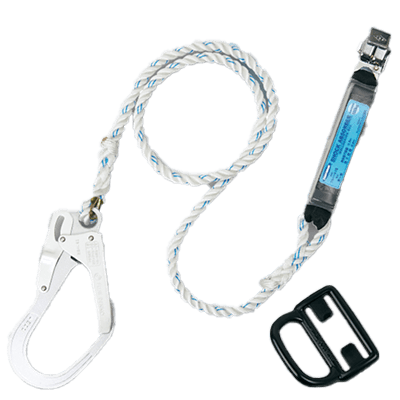フルハーネス型取換用ランヤード-フルハーネス型用 ロープ式ランヤード