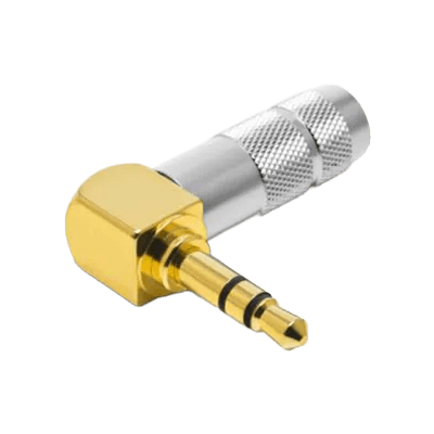 ヘッドホン・イヤホンリケーブル切り売り L型3.5mmステレオミニプラグ P-3.5GL (穴径6.0mm)-株式会社小柳出電気商会