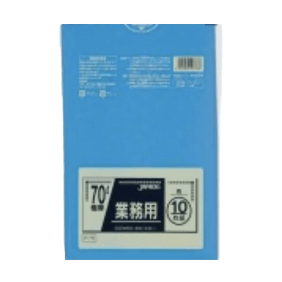ゴミ袋 70リットル ジャパックス スタンダードゴミ袋 極厚 P-76 青-合同会社矢野紙工