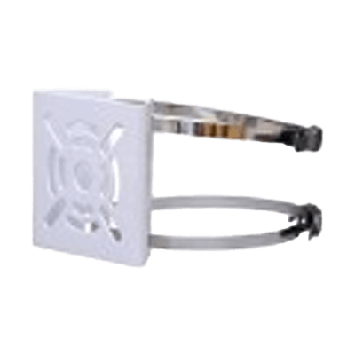 屋外用ブラケット ポール取付金具 ラチェット式 (65～250mm ステンバンド二本付) CT-B053-L-セキュテック株式会社