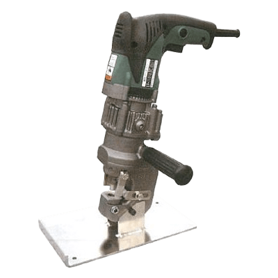 切削機器・研磨機 さらに小さく、より軽く モーター部360度回転式で本体質量 5.6kg (ハンディー時) 軽量パンチャー EP-1506S-神田機工株式会社