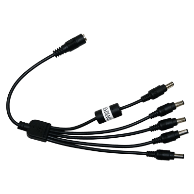 DVR1台とカメラ4台に対応 防犯カメラ用／レコーダー用 電源分岐コード MT-5PW-ユアサプライムス株式会社