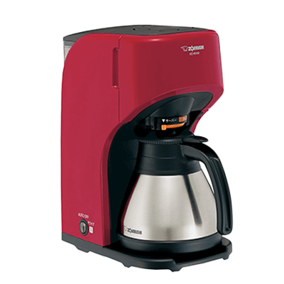 コーヒーメーカー レッド ドリップ方式5杯用 珈琲通 EC-KV50 (RA)-ユアサプライムス株式会社