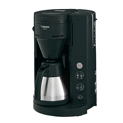 コーヒーメーカー ブラック 全自動タイプ ミル一体型 ドリップ方式4杯用 珈琲通 EC-RT40 (BA)-ユアサプライムス株式会社