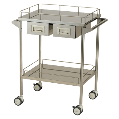 病棟・看護 カート (回診車) サイレントワゴン (引出付) SWG-B004 (600X450X800-松吉医科器械株式会社