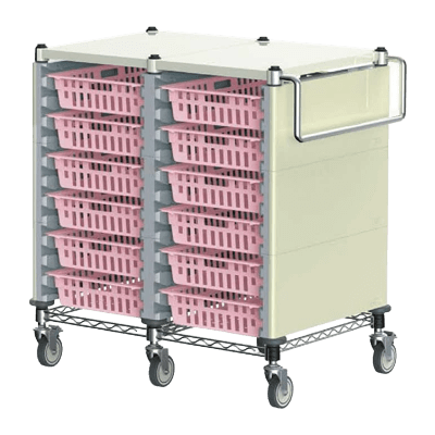 手術室・中央材料室 中材備品 材料搬送カート KSOコンテナカート46-松吉医科器械株式会社