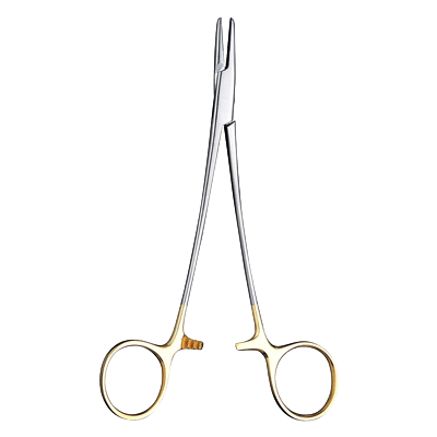 鋼製器具 ダイヤモンドチップ付 持針器 (ヘガール氏)-松吉医科器械株式会社