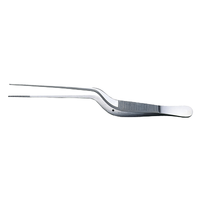 鋼製器具 鑷子 ルーツェピンセット耳用 (短)-松吉医科器械株式会社