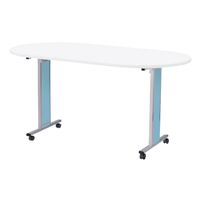 病棟・看護 ナースステーション備品 ナーステーブル (パステル／キャスター)-松吉医科器械株式会社