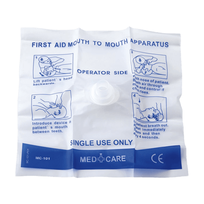 救急・災害備品 処置用資器材 人工呼吸補助具 CPRフェイスシールド MC-101 (20コイリ)-松吉医科器械株式会社