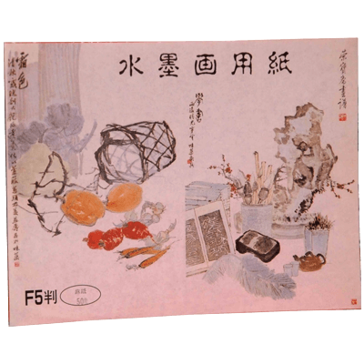 水墨画用品・画材 水墨画用紙 F5 麻紙 50枚-協和貿易株式会社