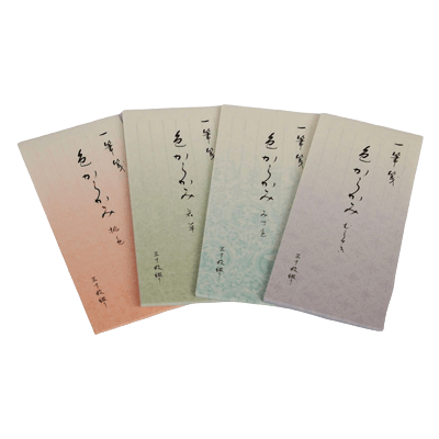 一筆箋 色からかみ 30枚入り 各色-協和貿易株式会社