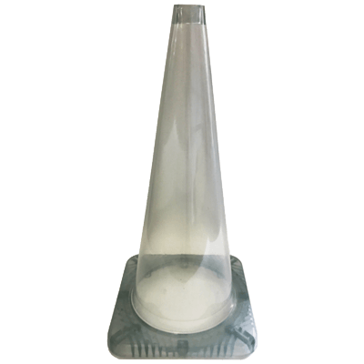 まる見えコーン・透明 (PVC/高さ714mm) (安全・保安用品) JG2-1-002-株式会社JGサービス