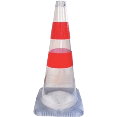 まる見えコーン・透明 (PVC/高さ714mm) (安全・保安用品)-株式会社JGサービス