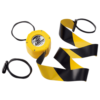 バリアライン コーンバーテープ・黄黒 (0.3m-約4.0m JGD1-214-株式会社JGサービス