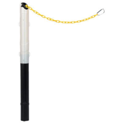 プラスチックチェーン内蔵伸縮ポール・マグネットタイプ・646mm-975mm (パールホワイト・チューン6.5m) BN-665W-株式会社JGサービス