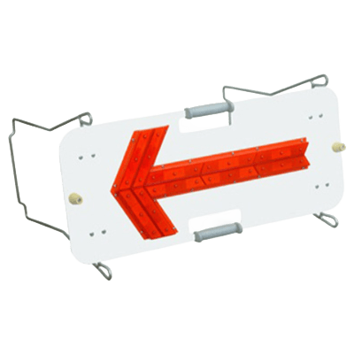 LED矢印板 電池式・360mm×870mm (赤点滅/流動/フラッシャーパネル) JGS-257-株式会社JGサービス