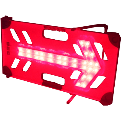 LED矢印板 電波式・455mm×805mm (風抜けタイプ)-株式会社JGサービス