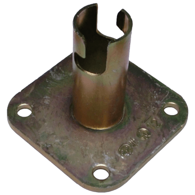 はしご・パイプ 固定ベース・φ48.6用 (120角) JGN1-169-株式会社JGサービス