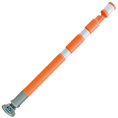 鉄板スタンド・オレンジ白・800mm (白反射/強力マグネット・フック付/パッチン) 樹脂製 プラスチック JG10-001-株式会社JGサービス