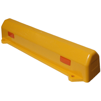 車止め・カーストッパー 高密度樹脂製タイヤストップ・イエロー (アスファルト用アンカー付属) JGC-268-株式会社JGサービス