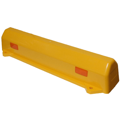 車止め・カーストッパー 高密度樹脂製タイヤストップ・イエロー (コンクリート用アンカー付属) JGC-269-株式会社JGサービス