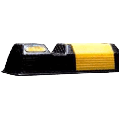 車止め・カーストッパー 樹脂製タイヤストップ・ブラック (アンカー付属/パークストッパーワイド) JGC-285-株式会社JGサービス