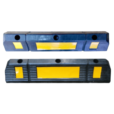 車止め・カーストッパー ゴム製 (反射材付/アンカー付属) JGC-266-株式会社JGサービス