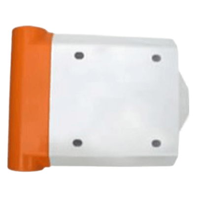 樹脂製縁石 ガードレールカバー/4穴・イエロー 緩衝材 JG1-032-株式会社JGサービス