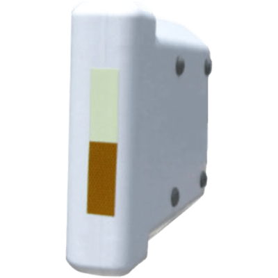 樹脂製縁石・ガードレールカバー 防護柵端末保護装置・黄色高輝度反射シート・グリーン蓄光シート クッション 緩衝材 JG1-034-株式会社JGサービス