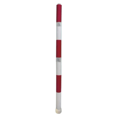 鉄板スタンド・レッド/ホワイト・1,260mm (白反射/強力マグネッ/ネオジムポール) JG10-006-株式会社JGサービス