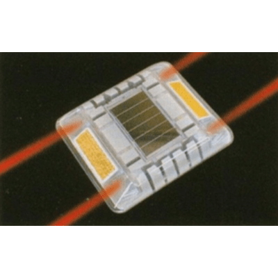 LED 縁石 太陽電池式・超高輝度LED道路鋲 (両面赤発光) JGC-738-株式会社JGサービス