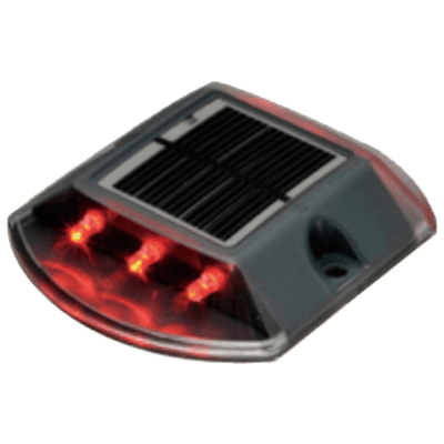 LED 縁石 太陽電池式・超高輝度LED道路鋲・アンカー付属 (両面赤発光) JGC-740-株式会社JGサービス