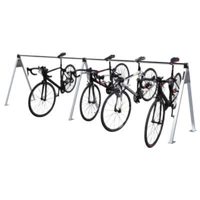 オクボラード ステンレス製サイクルラック2スパン・4,054mm×1,117mm JGT3-014-株式会社JGサービス