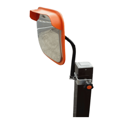セット商品 防曇安全防犯ミラー (角型220×300) ・クランプ式用フレキシブル (大) ・金具 (60-110両締め) JGK11-051-株式会社JGサービス