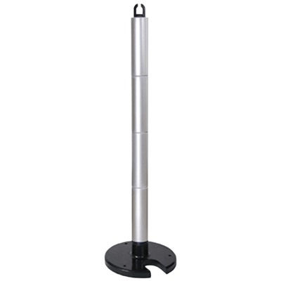 やわらかPUポール・シルバー・高さ880mm (くぼみ型) JG3-132-株式会社JGサービス