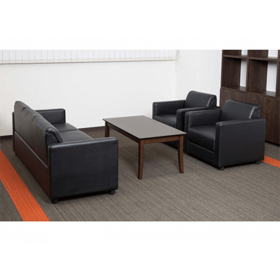 レザー張り 応接4点セット MTNS-1S/MTNS-3S/IUFT-RW1160-有限会社今井家具店