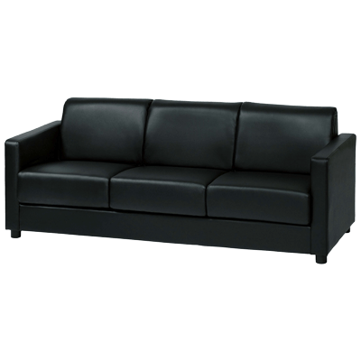 応接3人掛けソファ レザー張り MTNSシリーズ MTNS-3S-有限会社今井家具店