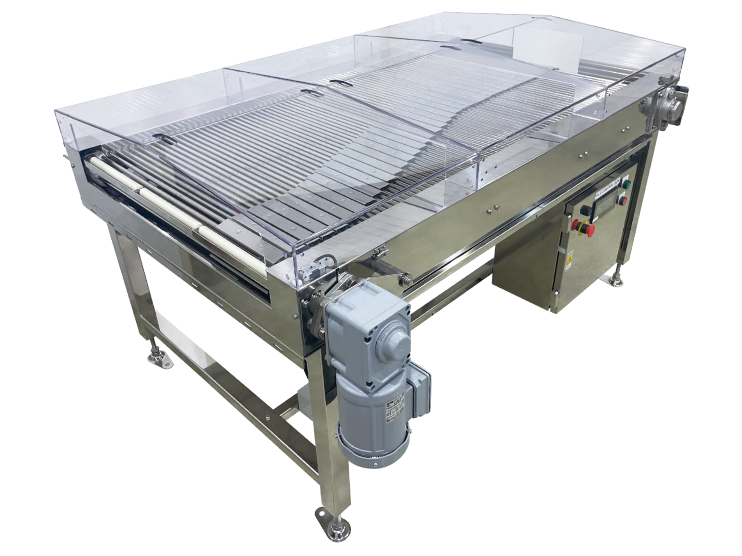 スライド式振分コンベヤ防水タイプ　SLS-WA-マルヤス機械株式会社